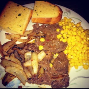 Steak dinner