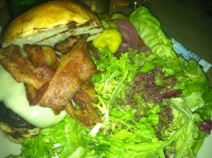 DuMont Burger with Bacon and White Cheddar